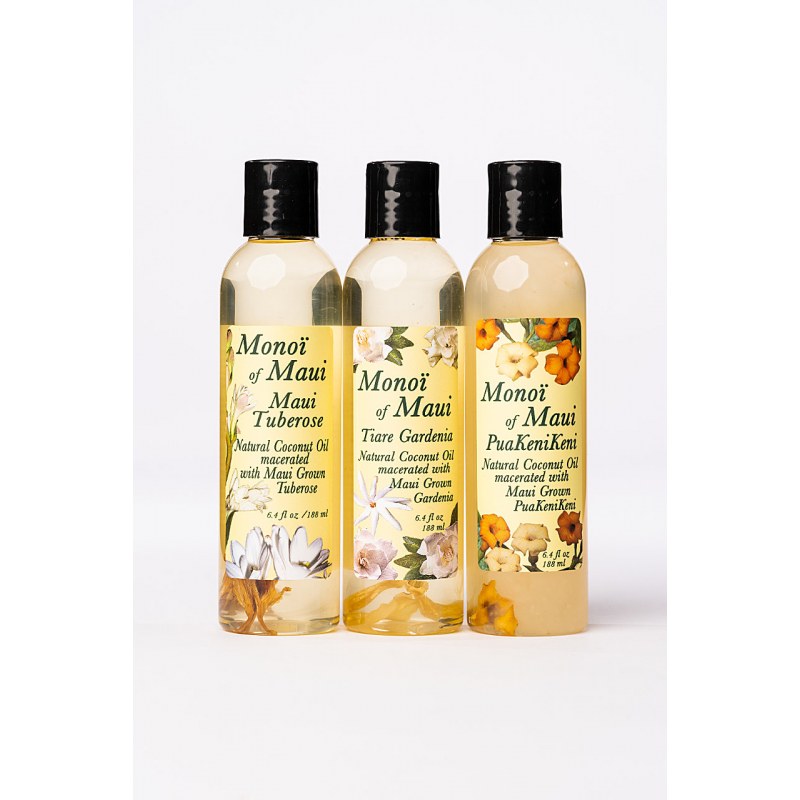 Manoi of Maui Natural Coconut Oils, 6.4 fl oz.