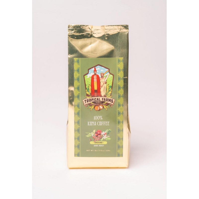 100% Ground Kona Coffee 8 oz