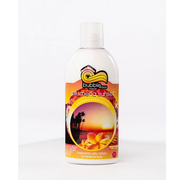 Bubbleshack Hand and Body Lotions in Plumeria Sunset