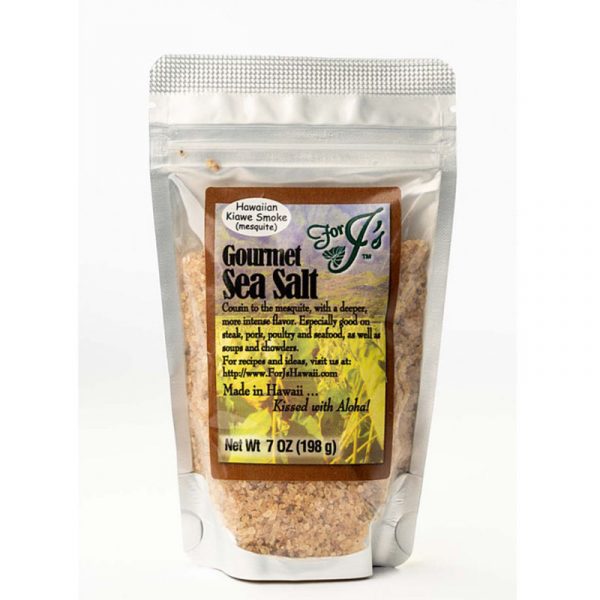 For J's Gourmet Sea Salt - Hawaiian Kiawe Smoke Flavor