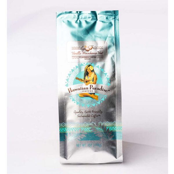 Hawaiian Paradise Flavored Ground Coffee - Vanilla Mac Nut